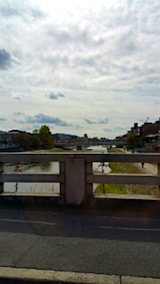 20151031二条大橋より鴨川を望む