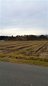 20151210山へ向かう途中の様子田んぼ