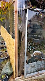 20151210作業小屋隙間ふさぐ