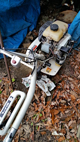 20151210耕耘機の冬支度1