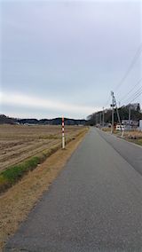 20151210山からの帰り道の様子田んぼ