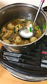 20151211お昼ご飯だまっこもち1