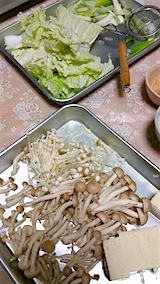 20160225晩ご飯鱈ちり鍋