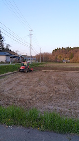 20160424山からの帰り道の様子田んぼ
