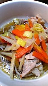 20161231晩ご飯あったかそば