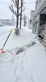 20170207雪寄せ途中歩道1