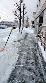20170207雪寄せ後歩道