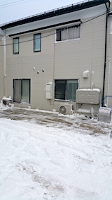 20170207雪寄せ後お店横の駐車場1