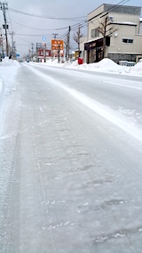 20170207凍結し始めた道路