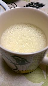 20170207晩ご飯玉子酒