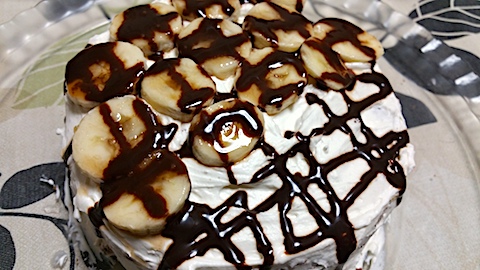 20170207デザート手作りバナナケーキ2