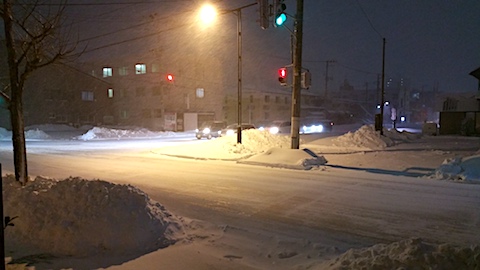 20170207外の様子夜のはじめ頃大雪