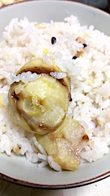 20170411晩ご飯栗ご飯