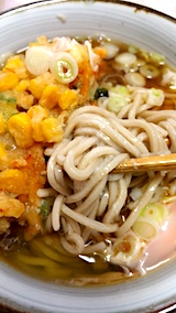 20170801お昼ご飯かき揚げ玉子ソバ2