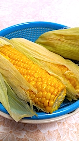 20170801お昼ご飯トウモロコシ