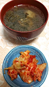 20170801晩ご飯ふく菜とスペアリブのスープ