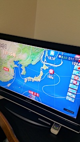 20170801NHKテレビより今日の気圧配置1