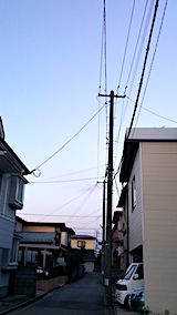 20170801外の様子夕方東の空