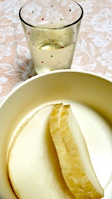 20171115晩ご飯ダイコンのがっこ