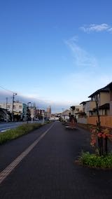 20191026速歩へ向かう途中の西の空