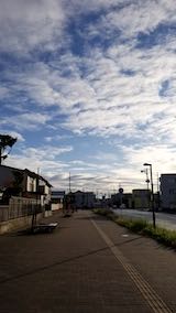 20191026速歩からの帰り道で望んだ東の空
