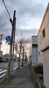 20200405外の様子夕方東大通り2