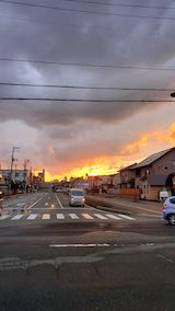 20200405外の様子夕焼け空2