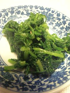 20100915春菊のおひたし