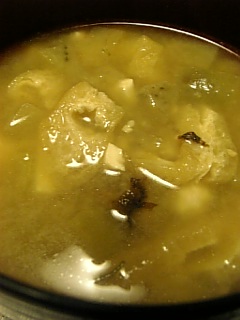 20101116ナスと油揚げのみそ汁