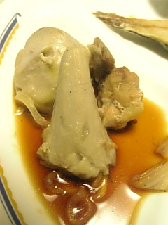 20101116里芋と鳥肉とコンニャクの煮つけ