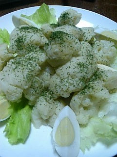20101204カリフラワーのサラダ