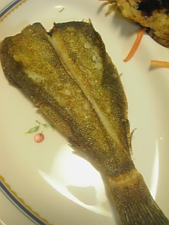 20110425干しカレイの唐揚げ