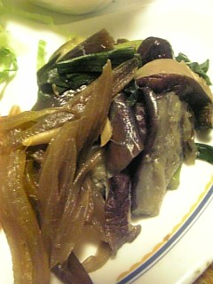 20110512フキとナスと子エビの煮つけ