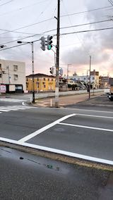 20200405外の様子夕方夕焼け