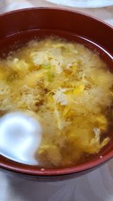 20200529お昼ご飯玉子とじみそ汁