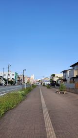 20200604速歩へ向かう途中の西の空