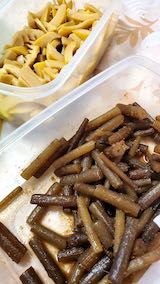 20200607お昼ご飯タケノコ・フキの煮つけ