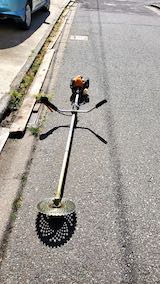 20200607お店の周りの草刈り