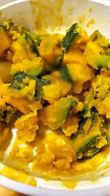 20200701お昼ご飯カボチャ