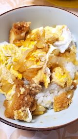 20200701お昼ご飯ミニカツ丼