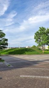 20200721速歩へ向かった公園内と南西の空