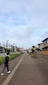 20200816速歩へ向かう途中の西の空