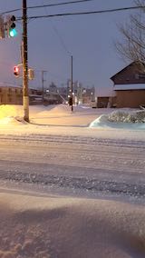 20210203外の様子朝歩道と東通り2
