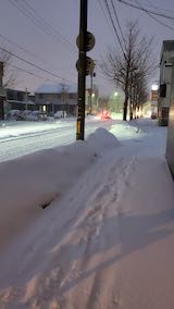 20210203外の様子朝歩道と東通り3