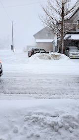 20210203外の様子朝歩道と東通り4