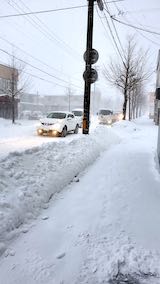 20210203外の様子朝歩道と東通り5