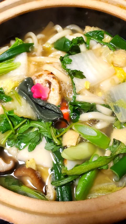 20210301晩ご飯京都から届いたうどん1