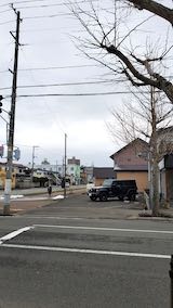 20210306外の様子昼前歩道と東大通り2