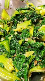 20210306お昼ご飯青菜のおひたし