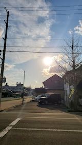 20210408外の様子夕方西の空